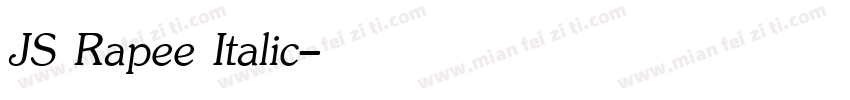 JS Rapee Italic字体转换